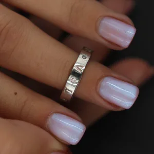 Srebrni burma prsten