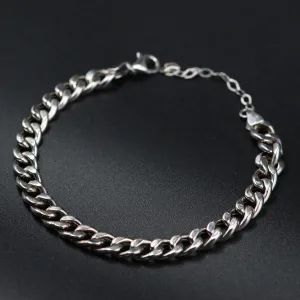 Srebrna unisex narukvica sa karikama