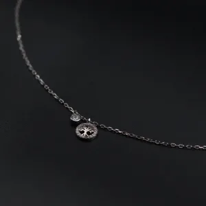 Srebrna ogrlica sa priveskom drvo zivota mini