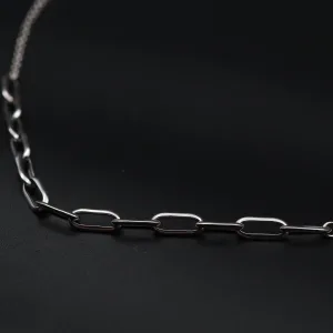 Srebrna ogrlica sa karikama