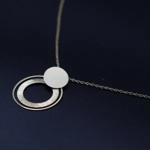 Zlatna ogrlica sa dva kruga